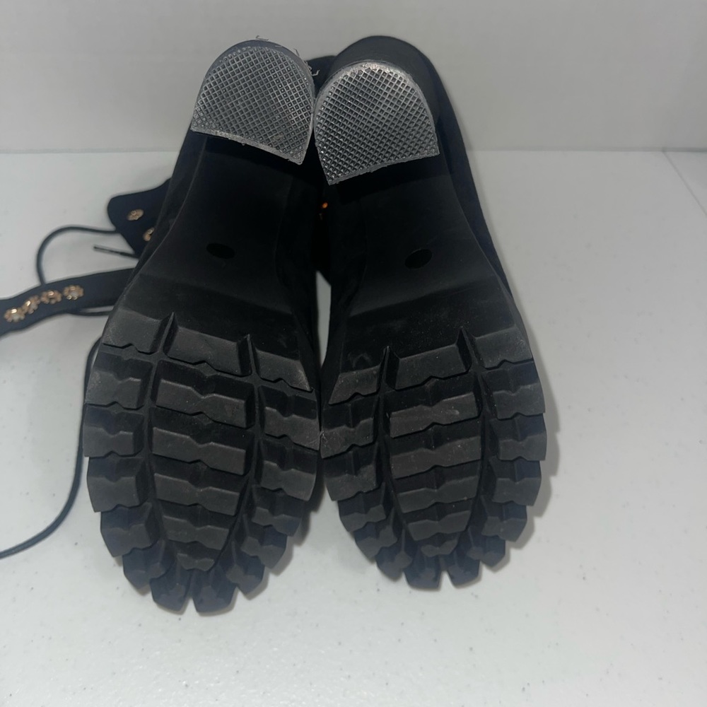 Flock Platform Booties Size 7 - image 7